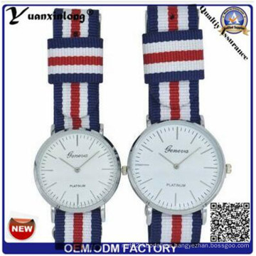 Yxl-546 Japón Quartz Movt y correa de nylon Simple Colección de Estilo Pareja amante reloj de pulsera